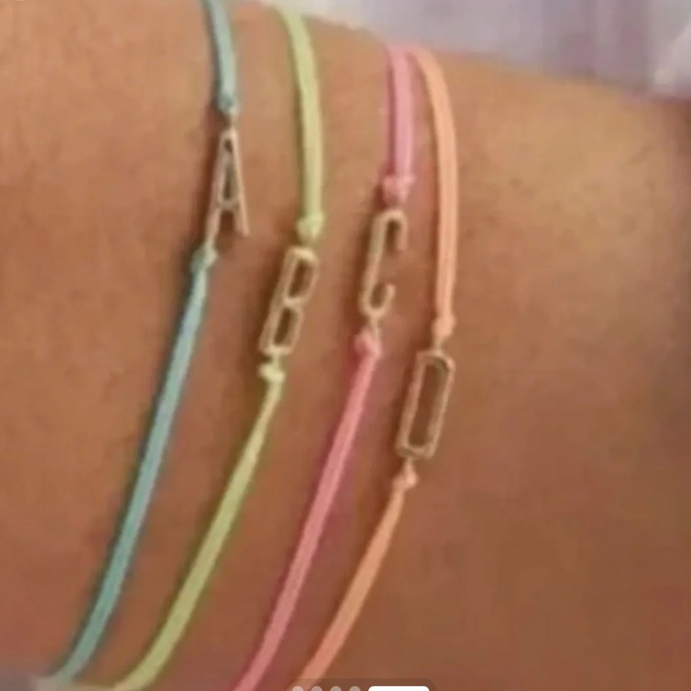NWT Gorjana Prism Adjustable Bracelet- Adjustable Letter "C" Gold Plated‎